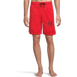 UFC Basic Workout Shorts Mens Small Red 8" Inseam Drawstring Waist Active JDM240